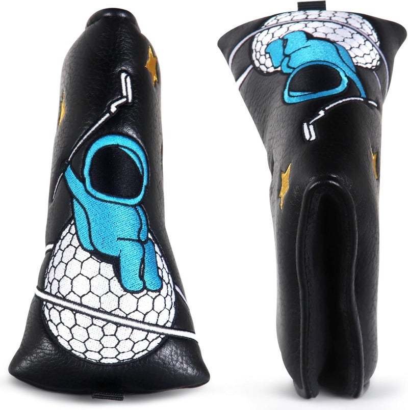 2thpart Astronaut Series Golf Headcovers, Synthetic Leather Golf Head Covers for Driver, Fairway Wood and Hybrid, Golf Putter Covers for Mallet and Blade - Image 4